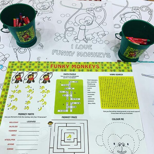 Funky Monkeys Activity Sheet