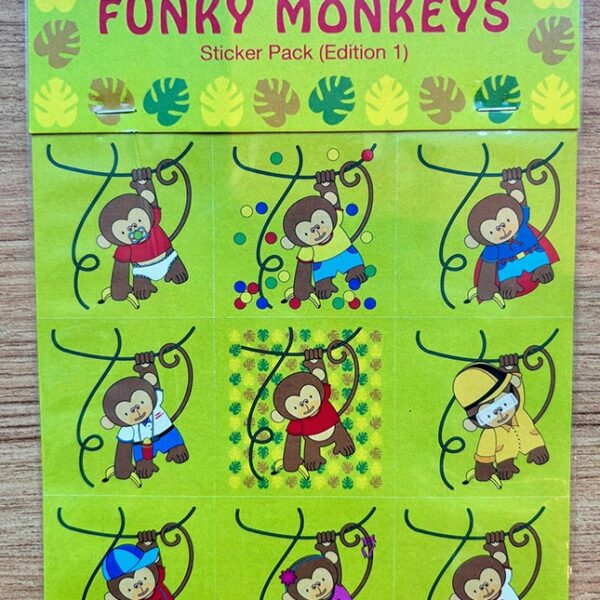 Funky Monkeys Sticker Pack