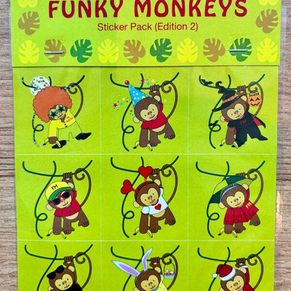 Funky Monkeys Sticker Pack
