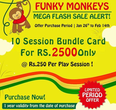 Funky Monkeys Mega Flash Sale alert