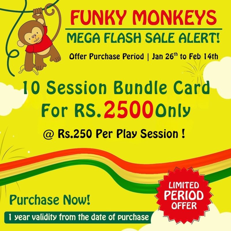 Funky Monkeys Mega Flash Sale alert